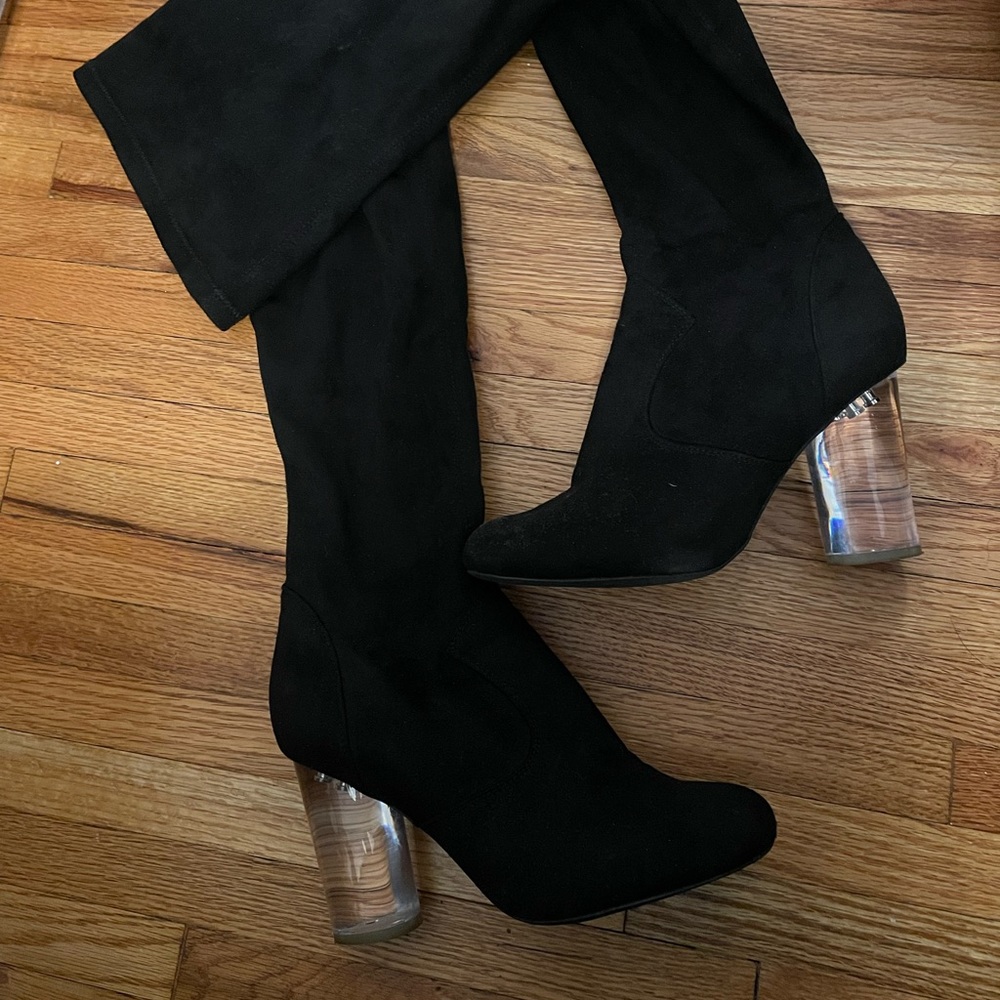 Jeffery Campbell Over the Knee Suede Boots